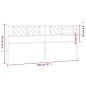 vidaXL Cabecero de metal blanco 193 cm vidaXL Cabecero de metal blanco 193 cm