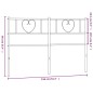 vidaXL Cabecero de metal negro 150 cm vidaXL Cabecero de metal negro 150 cm