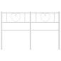 vidaXL Cabecero de metal blanco 150 cm vidaXL Cabecero de metal blanco 150 cm