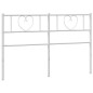 vidaXL Cabecero de metal blanco 135 cm vidaXL Cabecero de metal blanco 135 cm