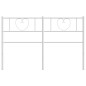 vidaXL Cabecero de metal blanco 135 cm vidaXL Cabecero de metal blanco 135 cm
