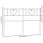 vidaXL Cabecero de metal blanco 135 cm vidaXL Cabecero de metal blanco 135 cm