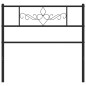 vidaXL Cabecero de metal negro 80 cm vidaXL Cabecero de metal negro 80 cm