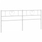 vidaXL Cabecero de metal blanco 200 cm vidaXL Cabecero de metal blanco 200 cm