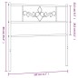 vidaXL Cabecero de metal blanco 100 cm vidaXL Cabecero de metal blanco 100 cm