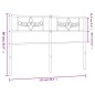 vidaXL Cabecero de metal blanco 120 cm