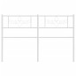 vidaXL Cabecero de metal blanco 160 cm