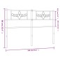 vidaXL Cabecero de metal blanco 160 cm
