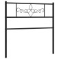 vidaXL Cabecero de metal negro 100 cm vidaXL Cabecero de metal negro 100 cm