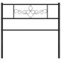 vidaXL Cabecero de metal negro 100 cm vidaXL Cabecero de metal negro 100 cm