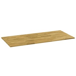 vidaXL Tablero de mesa rectangular madera maciza roble 23 mm 100x60 cm