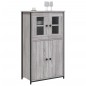 vidaXL Aparador alto madera contrachapada gris Sonoma 62x32x106,5 cm vidaXL Aparador alto madera contrachapada gris Sonoma 62x32x106,5 cm