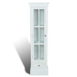 vidaXL Estantería moderna con 3 estantes de madera blanca  