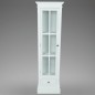 vidaXL Estantería moderna con 3 estantes de madera blanca  