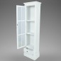 vidaXL Estantería moderna con 3 estantes de madera blanca  