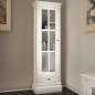 vidaXL Estantería moderna con 3 estantes de madera blanca  