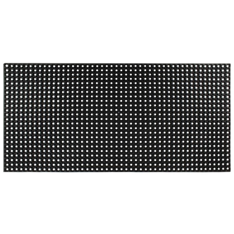 vidaXL Felpudo de goma 16 mm 100x200 cm