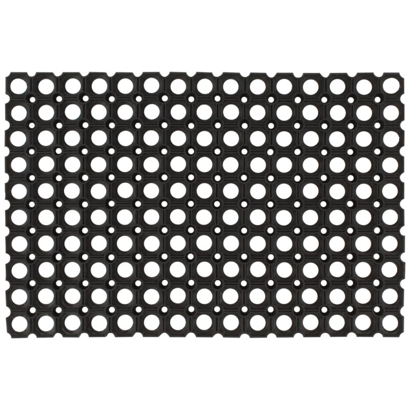 vidaXL Felpudo de goma 23 mm 60x80 cm 2 unidades