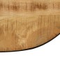 vidaXL Mesa de centro ovalada madera maciza de mango y acero 110 cm vidaXL Mesa de centro ovalada madera maciza de mango y acero 110 cm