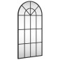 vidaXL Espejo de pared arco de hierro negro 40x80 cm vidaXL Espejo de pared arco de hierro negro 40x80 cm