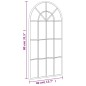 vidaXL Espejo de pared arco de hierro negro 40x80 cm vidaXL Espejo de pared arco de hierro negro 40x80 cm