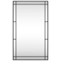 vidaXL Espejo de pared rectangular de hierro negro 60x100 cm vidaXL Espejo de pared rectangular de hierro negro 60x100 cm