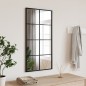 vidaXL Espejo de pared rectangular de hierro negro 40x80 cm vidaXL Espejo de pared rectangular de hierro negro 40x80 cm