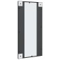 vidaXL Espejo de pared rectangular de hierro negro 40x80 cm vidaXL Espejo de pared rectangular de hierro negro 40x80 cm