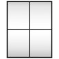 vidaXL Espejo de pared rectangular de hierro negro 40x50 cm vidaXL Espejo de pared rectangular de hierro negro 40x50 cm