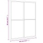 vidaXL Espejo de pared rectangular de hierro negro 40x50 cm vidaXL Espejo de pared rectangular de hierro negro 40x50 cm