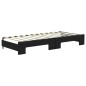vidaXL Sofá cama nido con cajones tela negro 80x200 cm vidaXL Sofá cama nido con cajones tela negro 80x200 cm