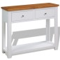 vidaXL Mesa consola de madera de roble 83x30x73 cm vidaXL Mesa consola de madera de roble 83x30x73 cm