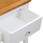 vidaXL Mesa consola de madera de roble 83x30x73 cm vidaXL Mesa consola de madera de roble 83x30x73 cm