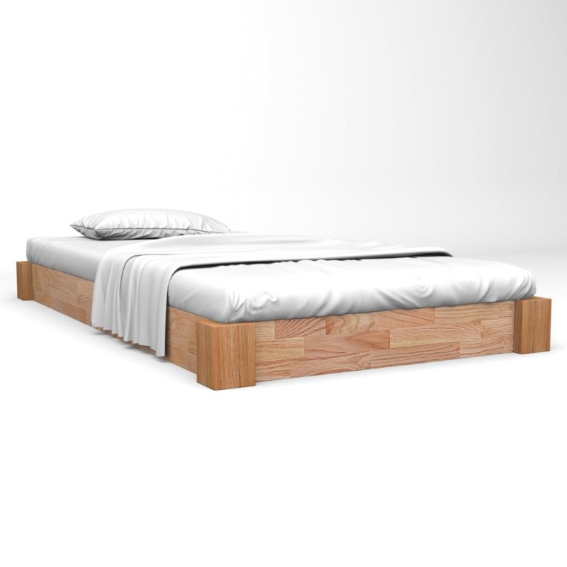 vidaXL Estructura de cama madera maciza de roble 120x200 cm vidaXL Estructura de cama madera maciza de roble 120x200 cm