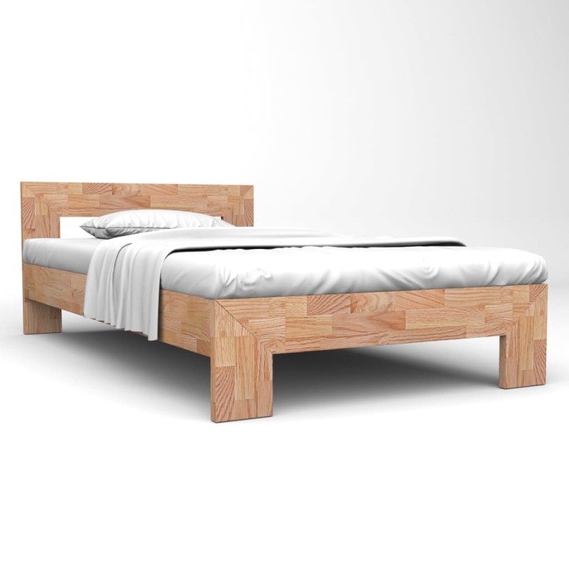 vidaXL Estructura de cama de madera maciza de roble 160x200 cm vidaXL Estructura de cama de madera maciza de roble 160x200 cm