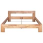 vidaXL Estructura de cama de madera maciza de roble 160x200 cm vidaXL Estructura de cama de madera maciza de roble 160x200 cm