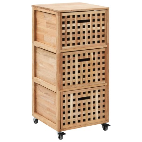 vidaXL Mueble de baño madera maciza de nogal 41x41x91 cm