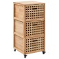 vidaXL Mueble de baño madera maciza de nogal 41x41x91 cm