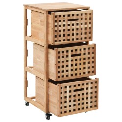 vidaXL Mueble de baño madera maciza de nogal 41x41x91 cm