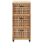 vidaXL Mueble de baño madera maciza de nogal 41x41x91 cm