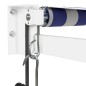 vidaXL Toldo retráctil automático azul y blanco 4,5x3 m vidaXL Toldo retráctil automático azul y blanco 4,5x3 m