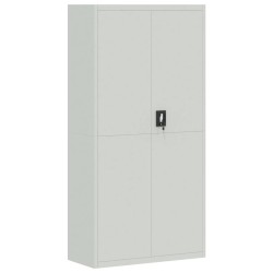 vidaXL Armario archivador de acero gris claro 90x40x180 cm