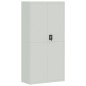 vidaXL Armario archivador de acero gris claro 90x40x180 cm