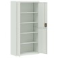 vidaXL Armario archivador de acero gris claro 90x40x180 cm