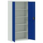 vidaXL Armario archivador de acero gris claro y azul 90x40x180 cm