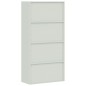 vidaXL Armario archivador de acero gris claro y azul 90x40x180 cm