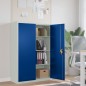 vidaXL Mueble de oficina de metal gris y azul 90x40x140 cm vidaXL Mueble de oficina de metal gris y azul 90x40x140 cm