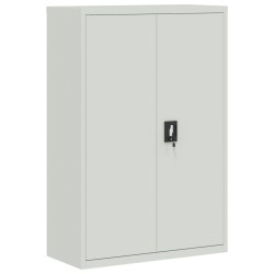 vidaXL Armario de oficina de acero gris 90x40x140 cm  