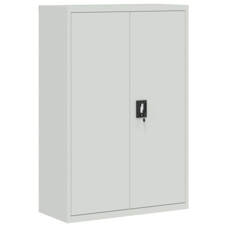 vidaXL Armario de oficina de acero gris 90x40x140 cm  