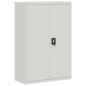 vidaXL Armario de oficina de acero gris 90x40x140 cm  